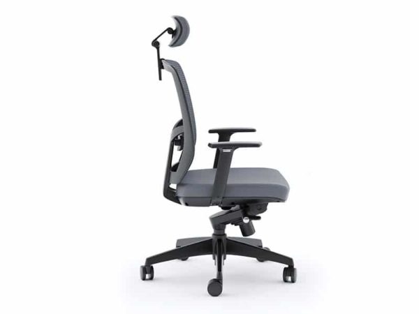BDI TC-223-DHF Chair Gray Fabric