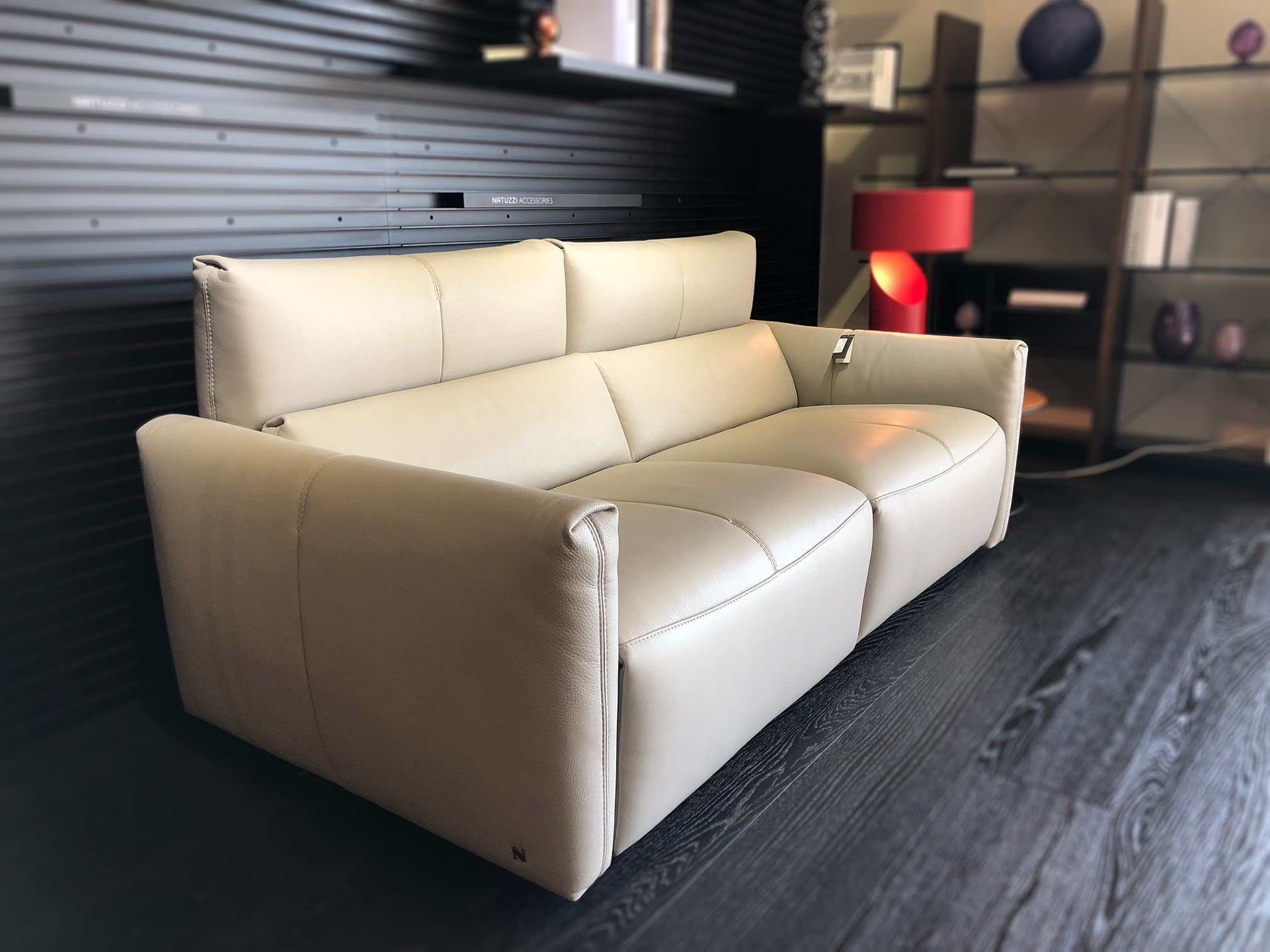 natuzzi italia leather sofa