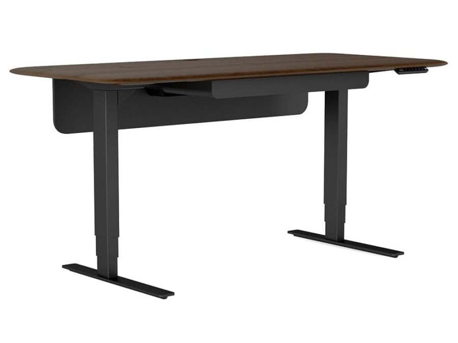 Desk Italian Furniture Showroom BDI Contemporary Walnut Furnitalia Sola Standing 6853 | - & Cabinet Toasted