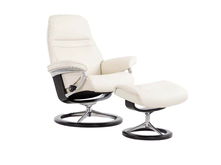 Stressless Sunrise Signature Recliner in Paloma Light Grey