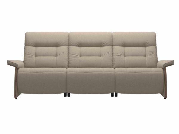 Stressless Mary Sofa with 2 recliners Wood Arms - front