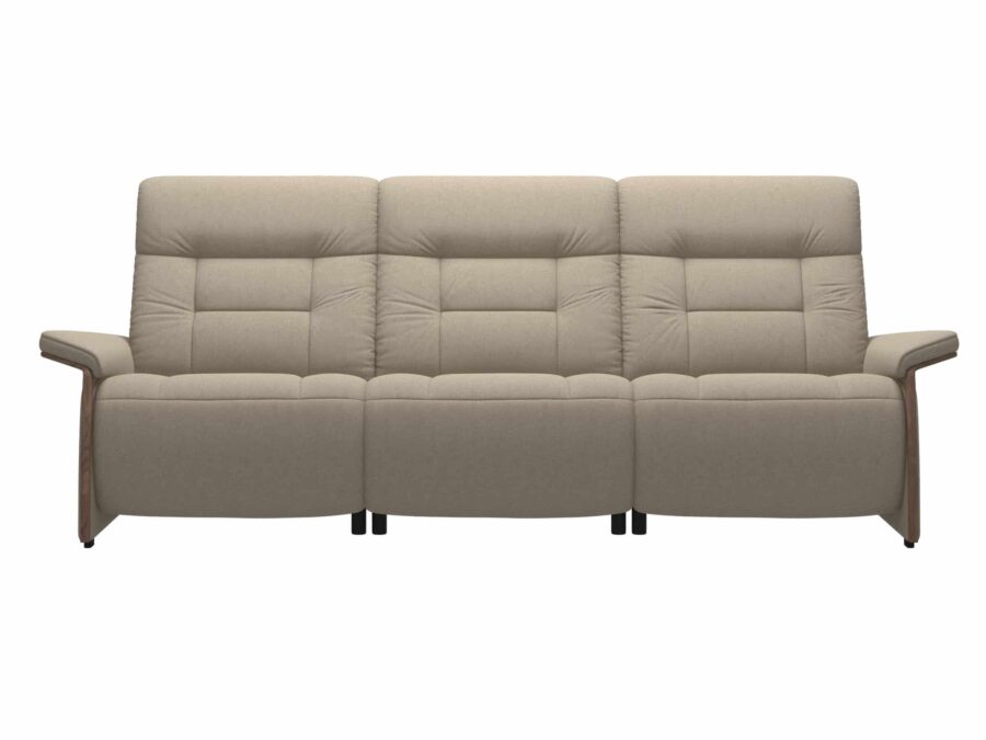 Stressless Mary Sofa with 2 recliners Wood Arms - front