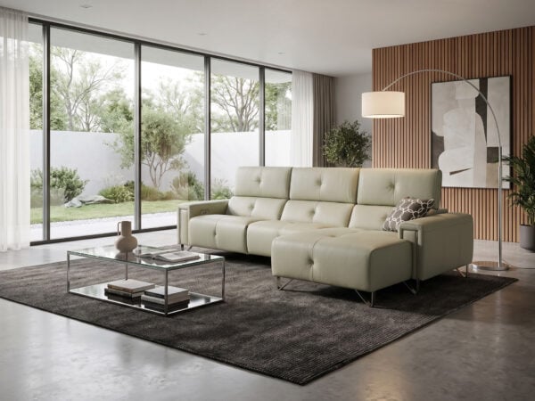 Estro Milano Emy Power Sectional with Chaise