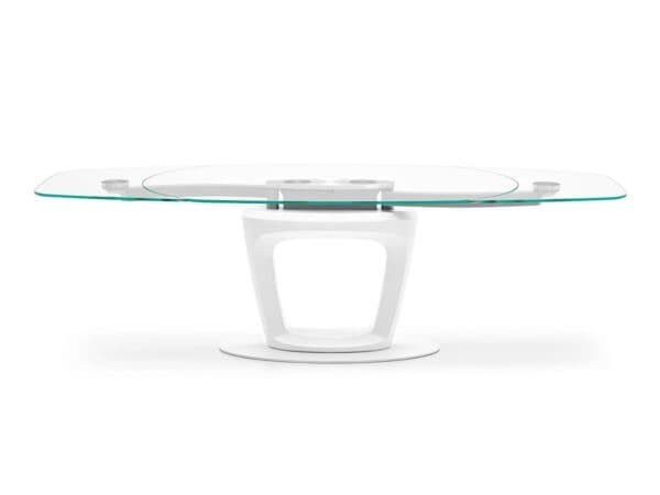 calligaris orbital ext table glass top