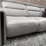 Stressless Emily Power Sofa with Chaise Silver Grey 5