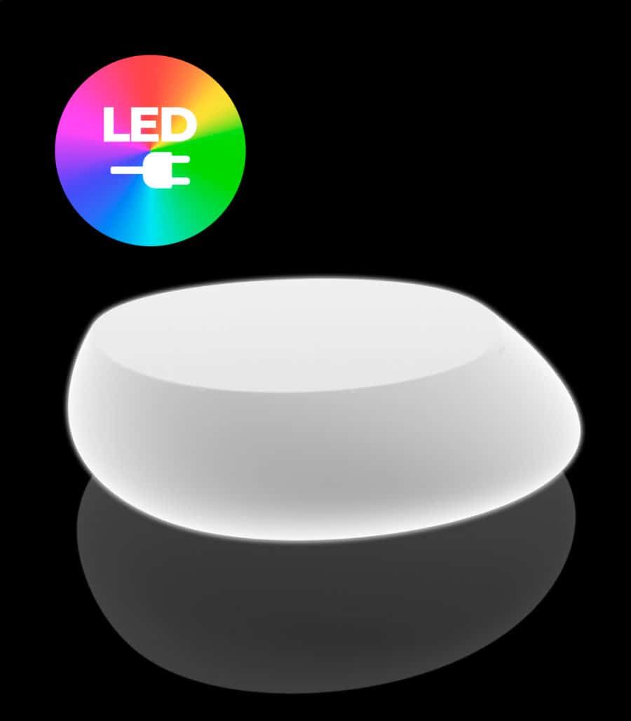 Vondom - STONE coffee table white LED RGB