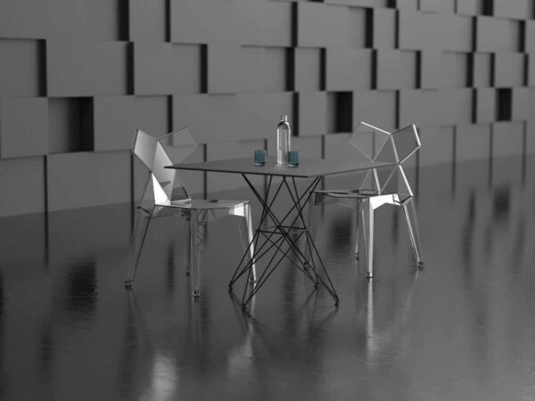 Vondom - Kimono outdoor chairs set - glass