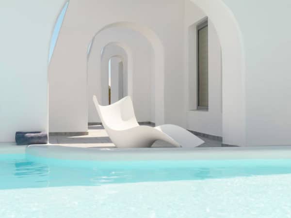 Vondom - Surf sun lounge white