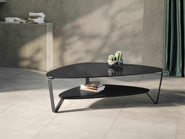 BDI Dino Large Coffee Table 1363 Ebonized Ash contemporary coffee table