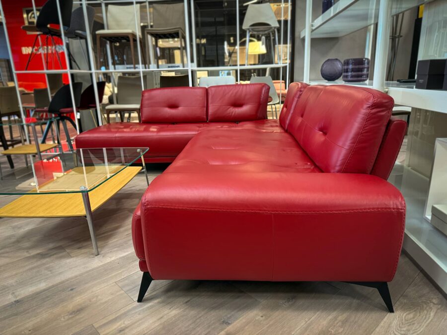 Incanto Italia Turano Sectional Red 4