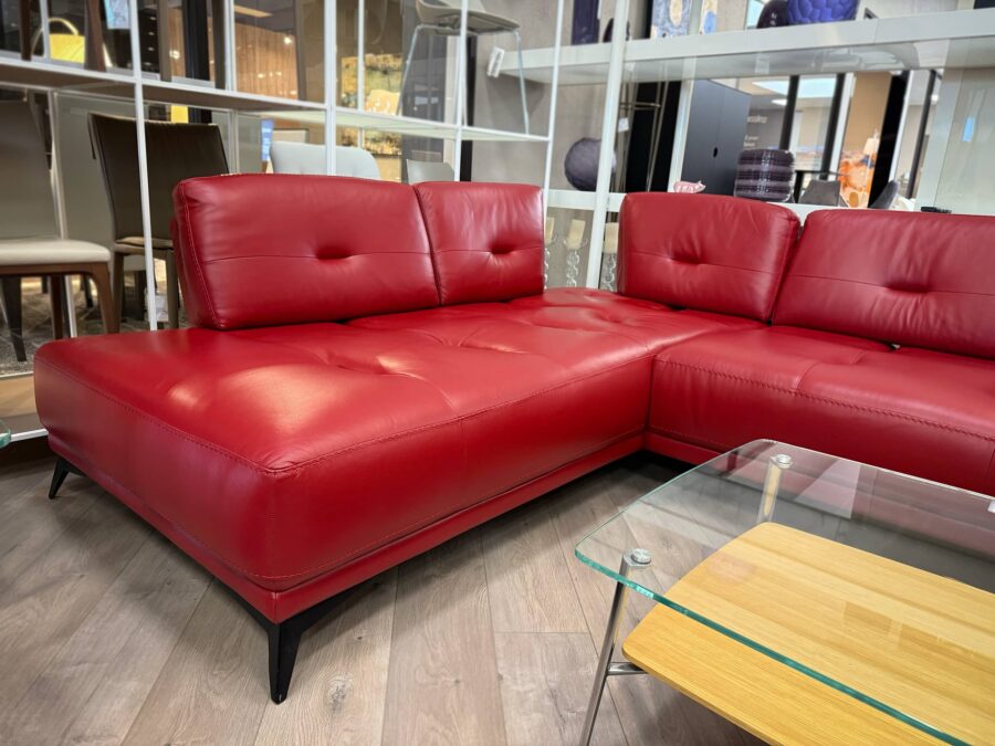 Incanto Italia Turano Sectional Red 5