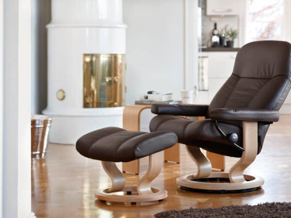 Stressless Consul Recliner with Ottoman