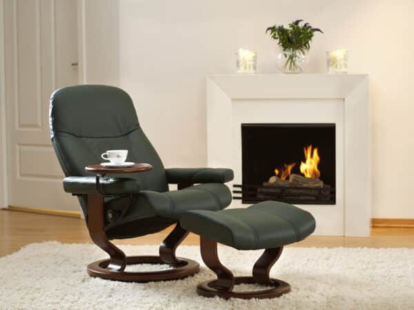 Stressless Consul Recliner with Ottoman