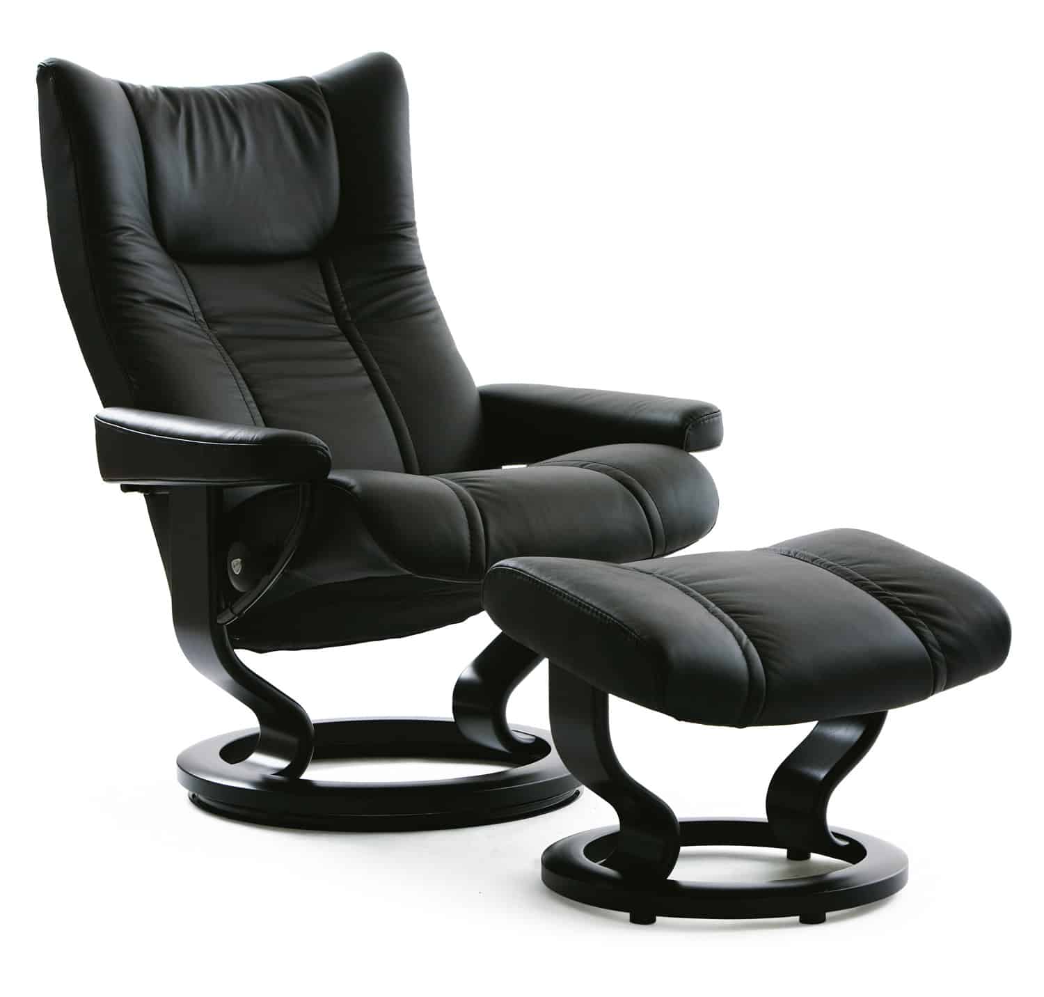 Stressless Wing Chair with Ottoman