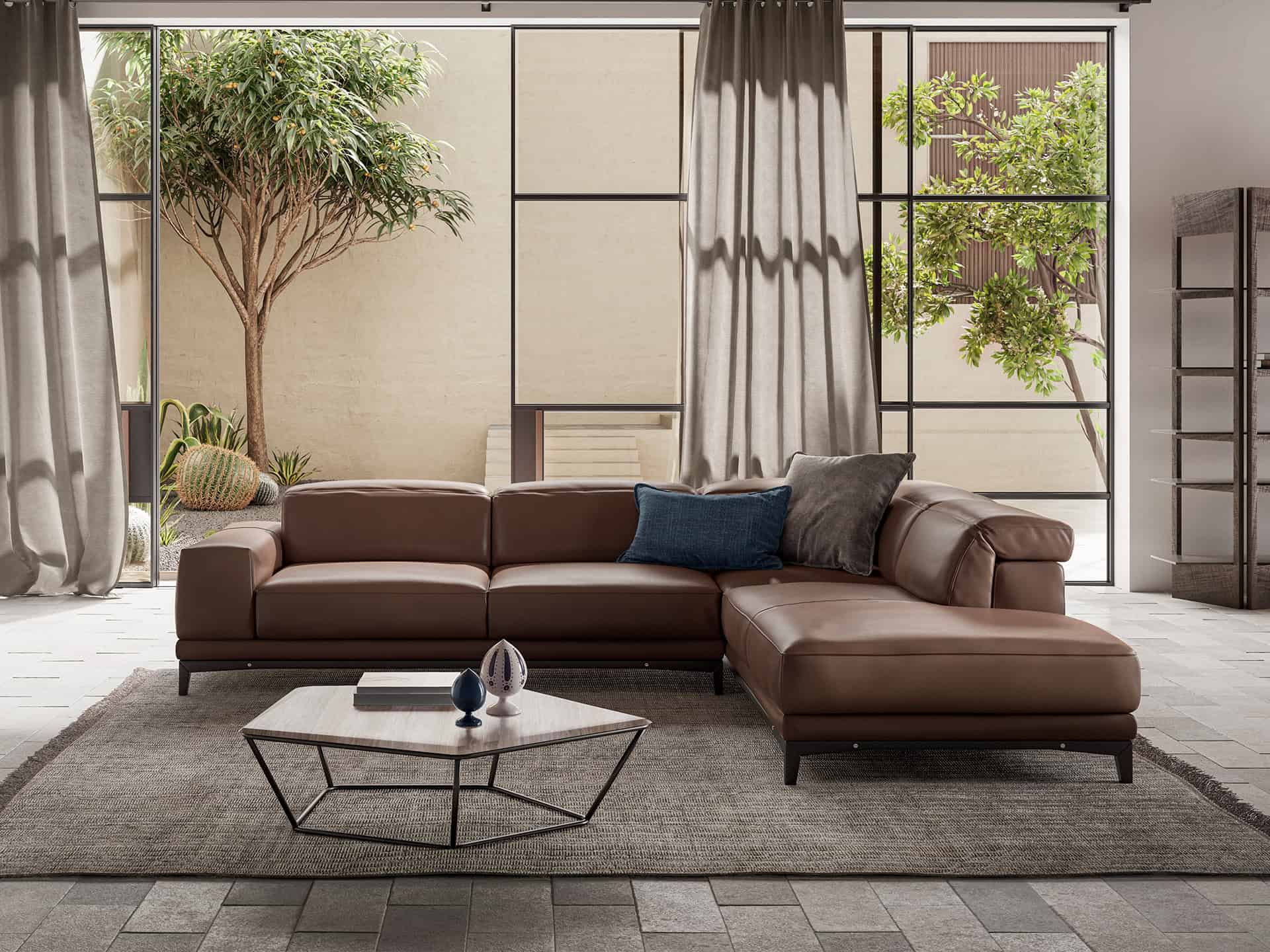 Natuzzi Italia Borghese Sectional - Furnitalia | Sculpted Elegance