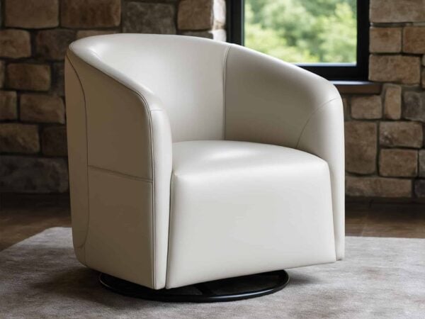 Natuzzi Italia Logos Swivel Armchair
