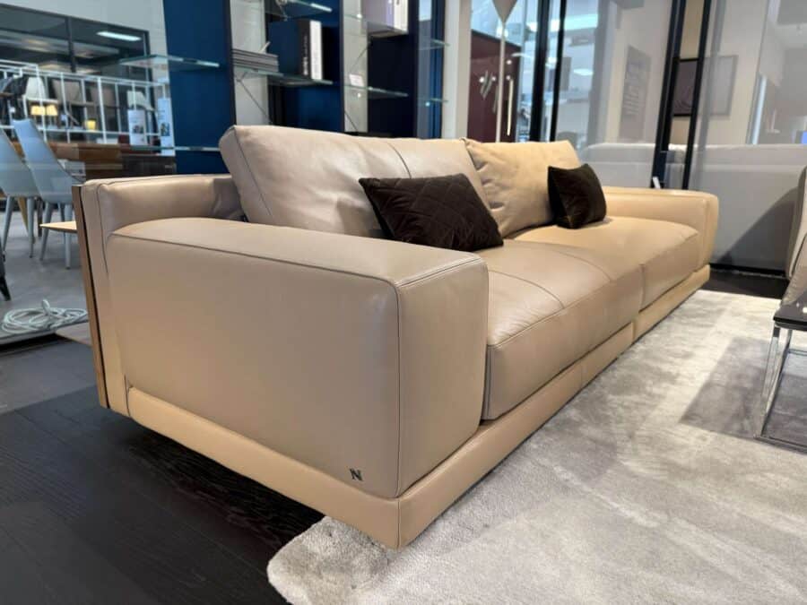 Natuzzi Italia - Melpot Sofa with shelves tan 3