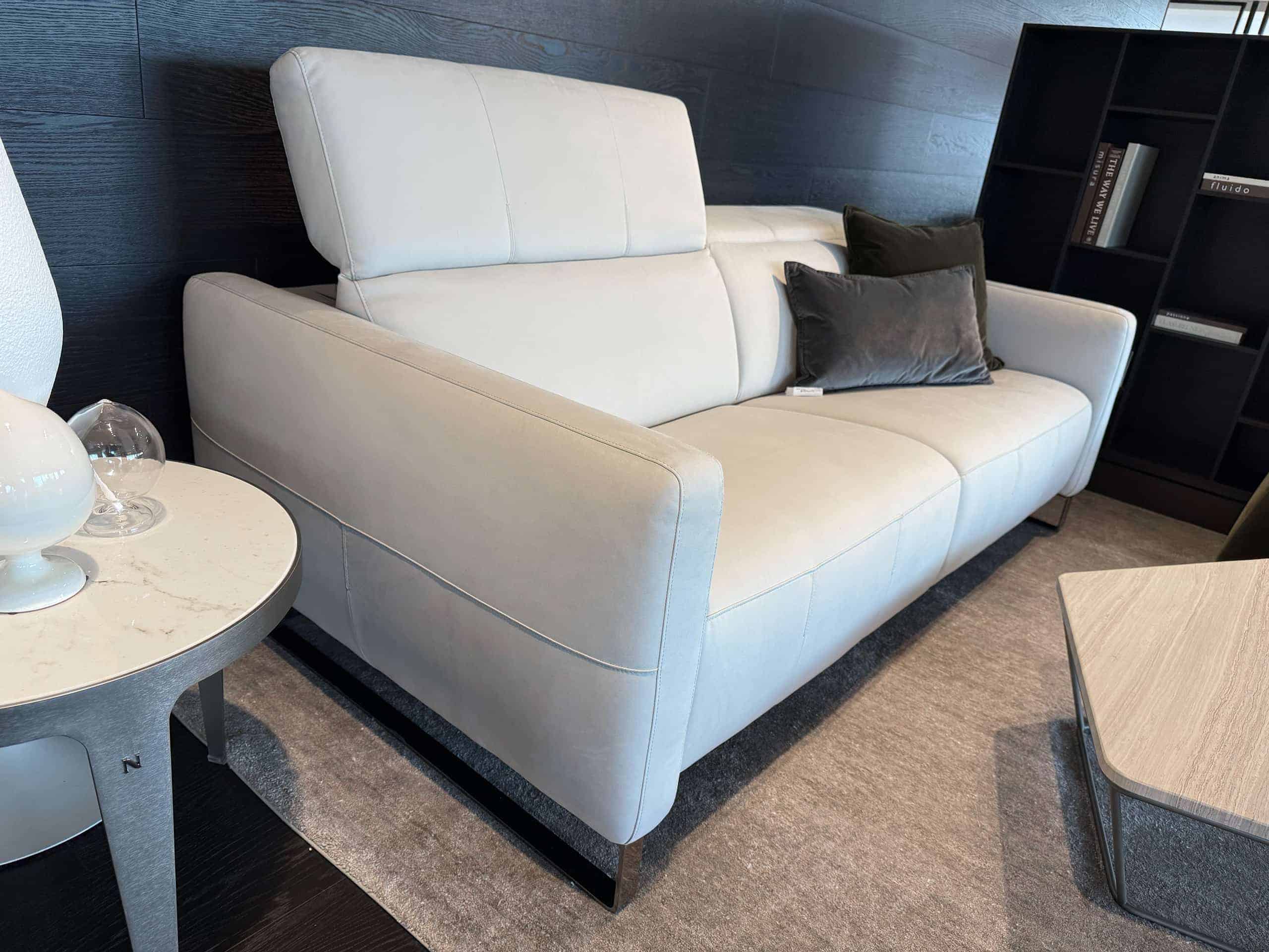 Natuzzi Italia Sophy Sofa Grey - Furnitalia | Triple-Motion Luxury