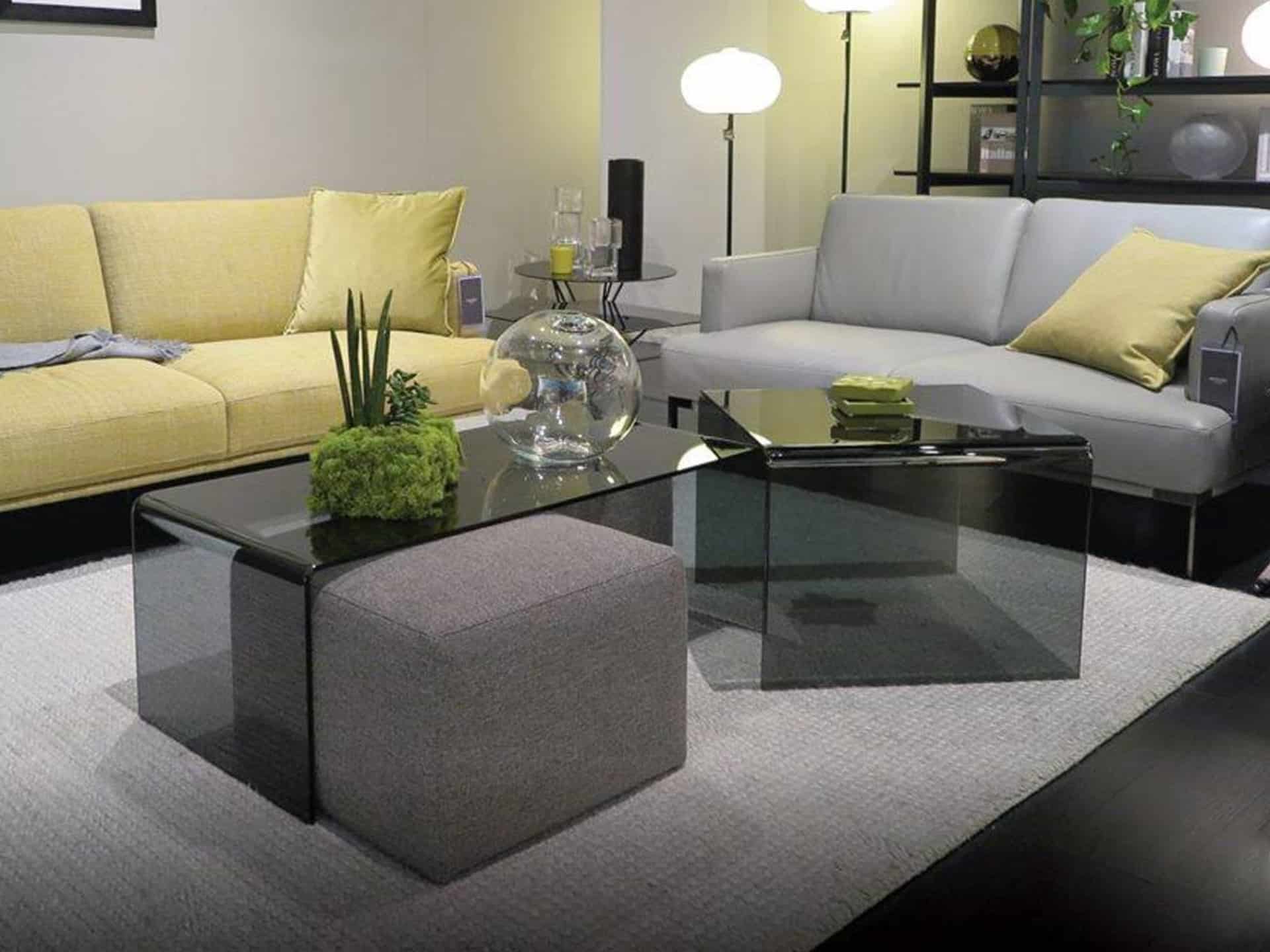 Natuzzi Italia Mercurio Glass Table - Furnitalia | Sculptural