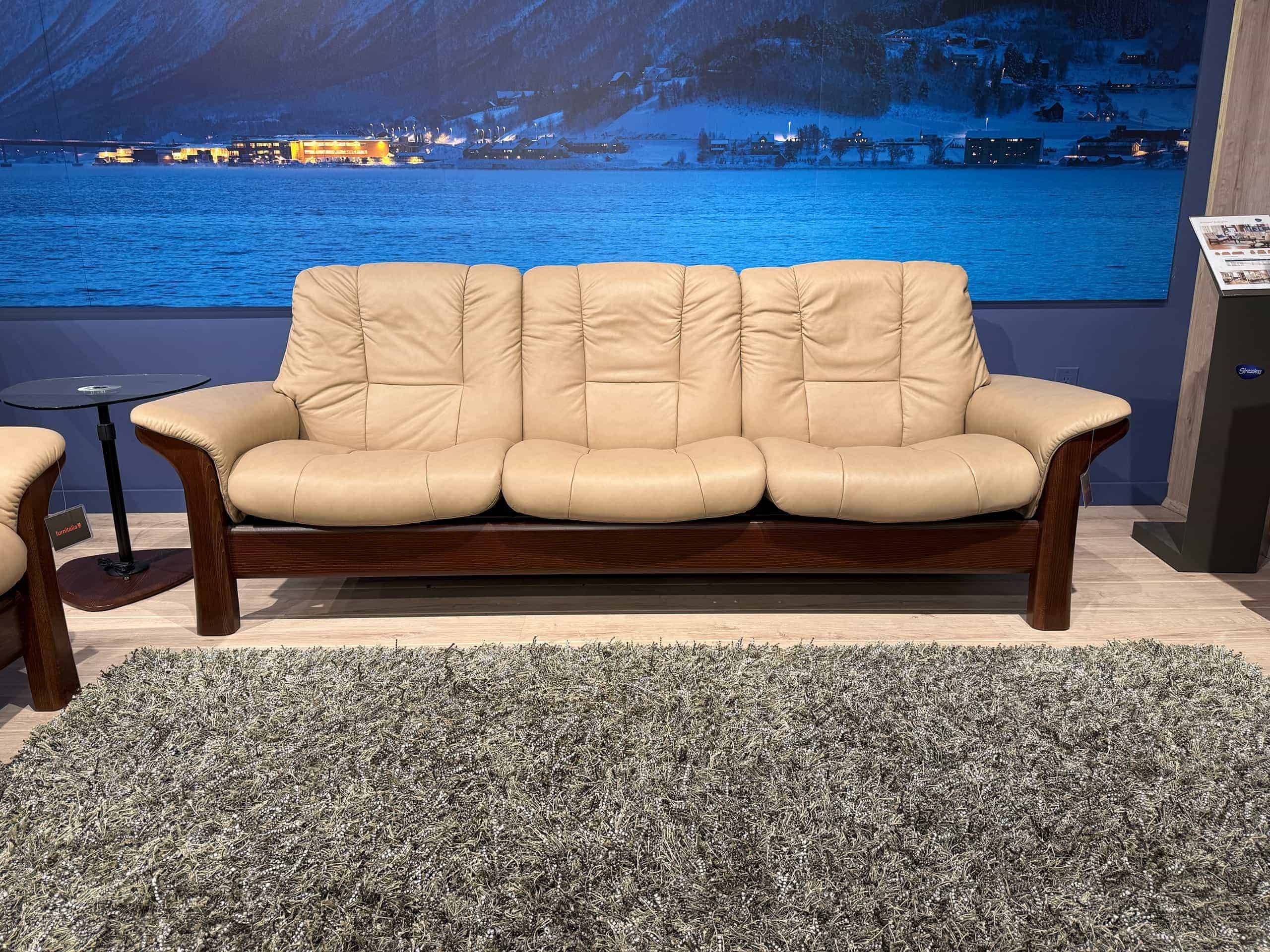 Stressless Buckingham 3-seat sofa low-back Paloma Sand