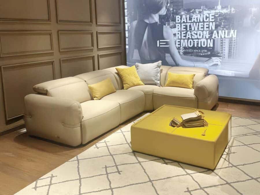 Estro Milano - Round 4pc Sectional Sand 3