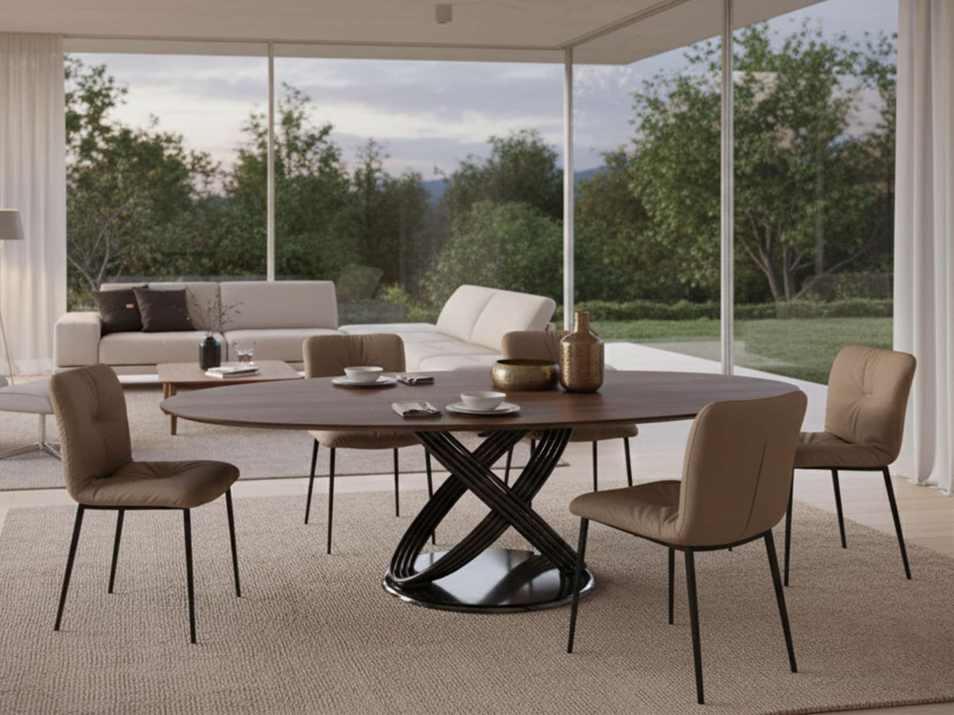 Bontempi Fusion Oval Table - Furnitalia | Timeless Elegance by