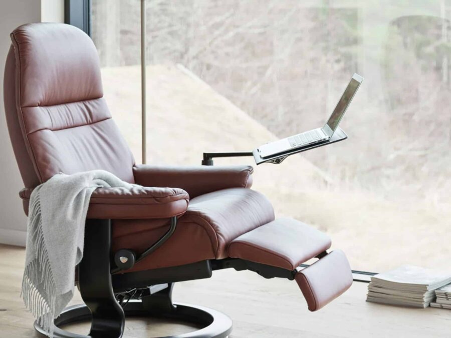 Stressless Wood Computer Table for Classic Recliners