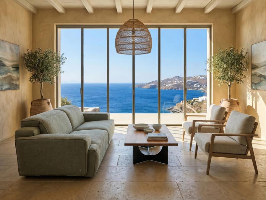 Natuzzi Italia - Iago Fabric Sofa - room side view