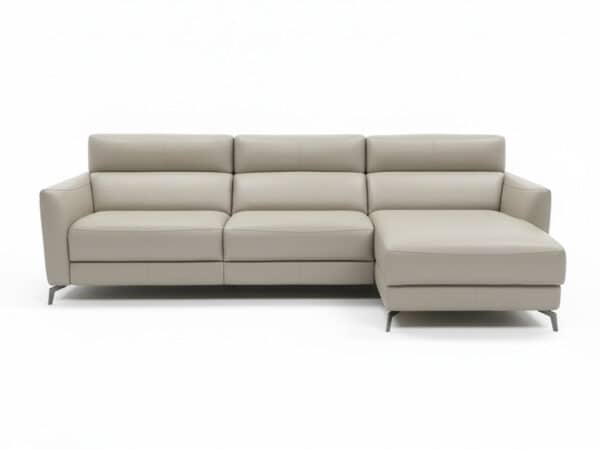Natuzzi Italia Stan Power sofa with Chaise Cement - studio