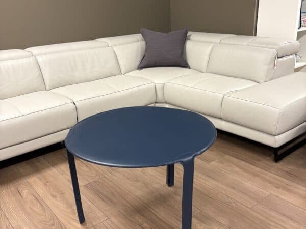 Natuzzi Italia Album Leather Corner Table