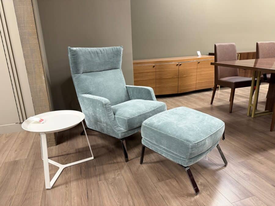 CLEMMIE Armchair with Ottoman - Image 3