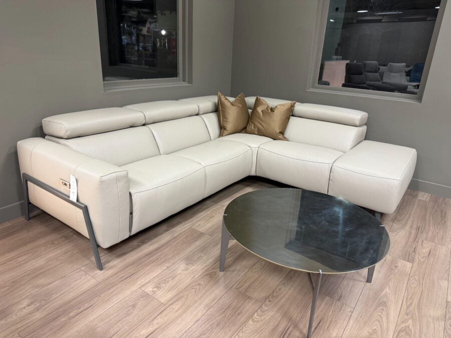 Estro Milano Claire R Power Sectional Dark Beige 3