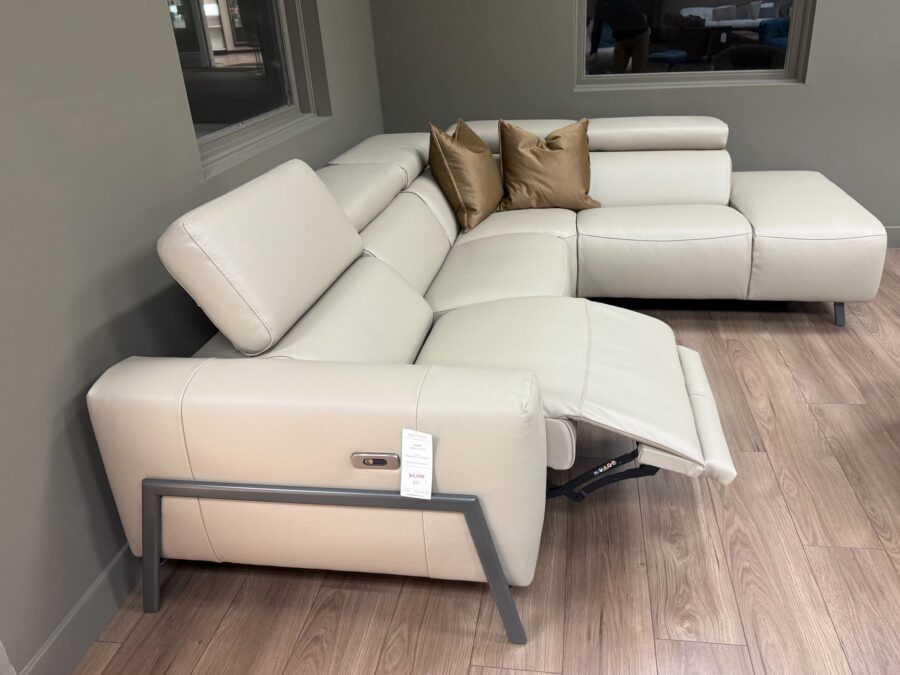 Estro Milano Claire R Power Sectional Dark Beige 5