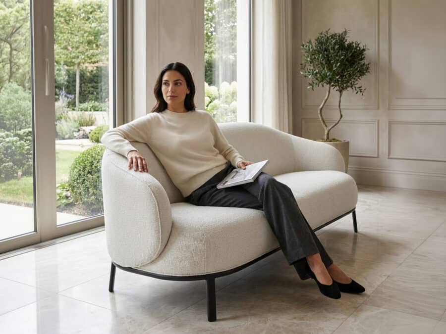 Natuzzi Italia - Botanic Fabric Sofa - in use view