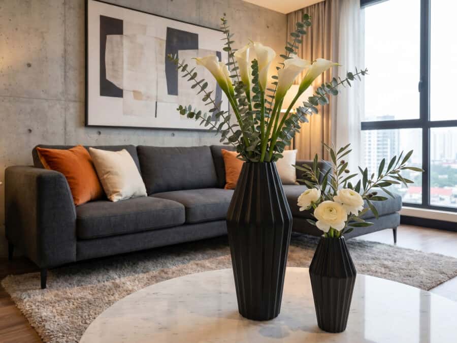 Global Vies Milos Vase Black