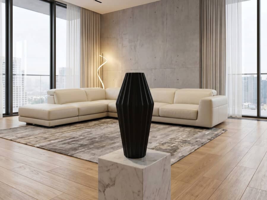 Global Vies Milos Vase Black
