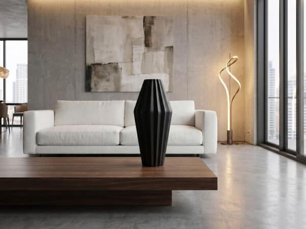 Global Vies Milos Vase Black