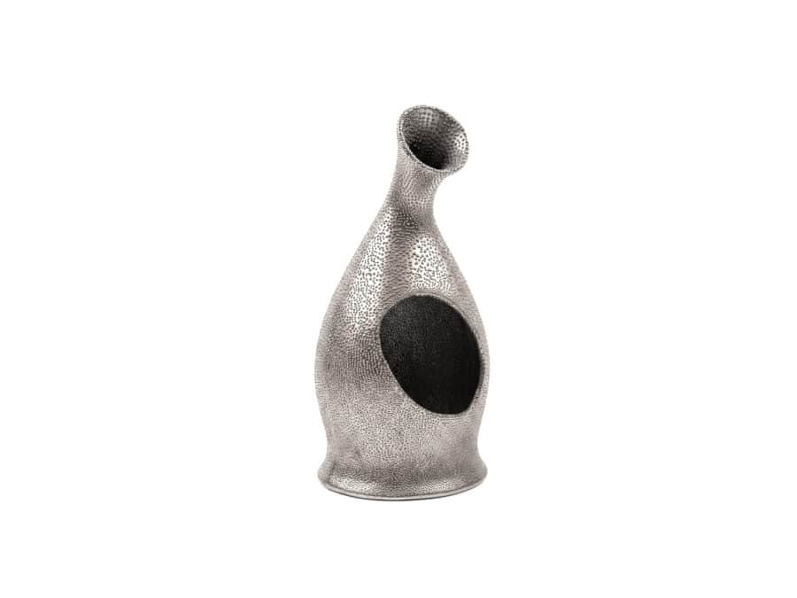 Global Views Lorca Vase Medium Silver
