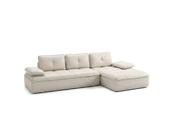 Natuzzi Editions Pixel Long Sofa with Sliding Backrests and Terminal