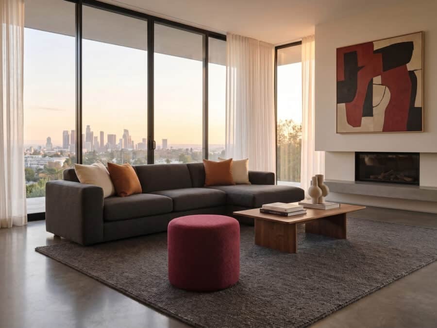 Natuzzi Italia Melpot Round Ottoman