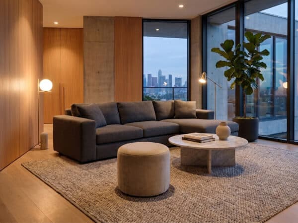 Natuzzi Italia Melpot Round Ottoman