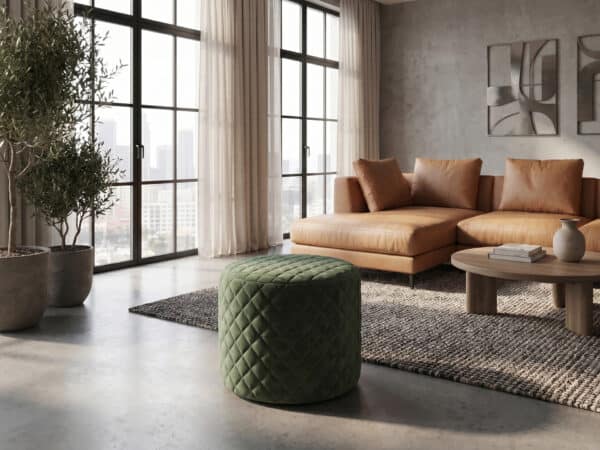 Natuzzi Italia Melpot Round Ottoman