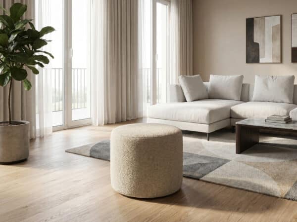 Natuzzi Italia Melpot Round Ottoman