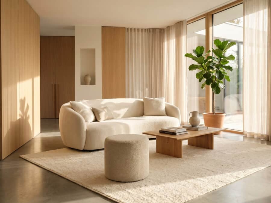 Natuzzi Italia Melpot Round Ottoman