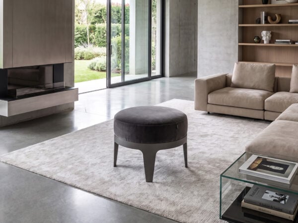 Natuzzi Italia Herman Round Ottoman