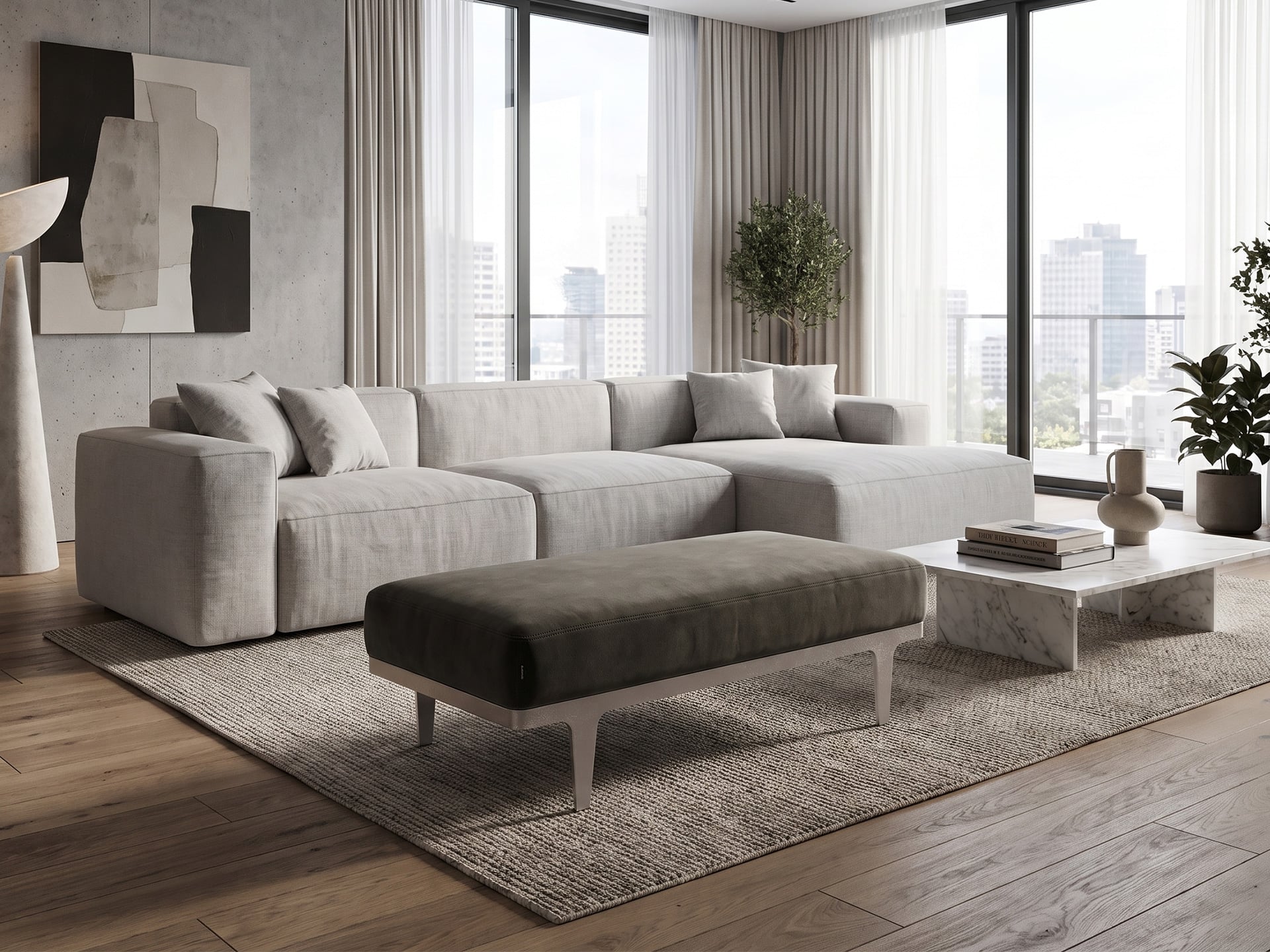 Natuzzi Italia Herman Ottoman