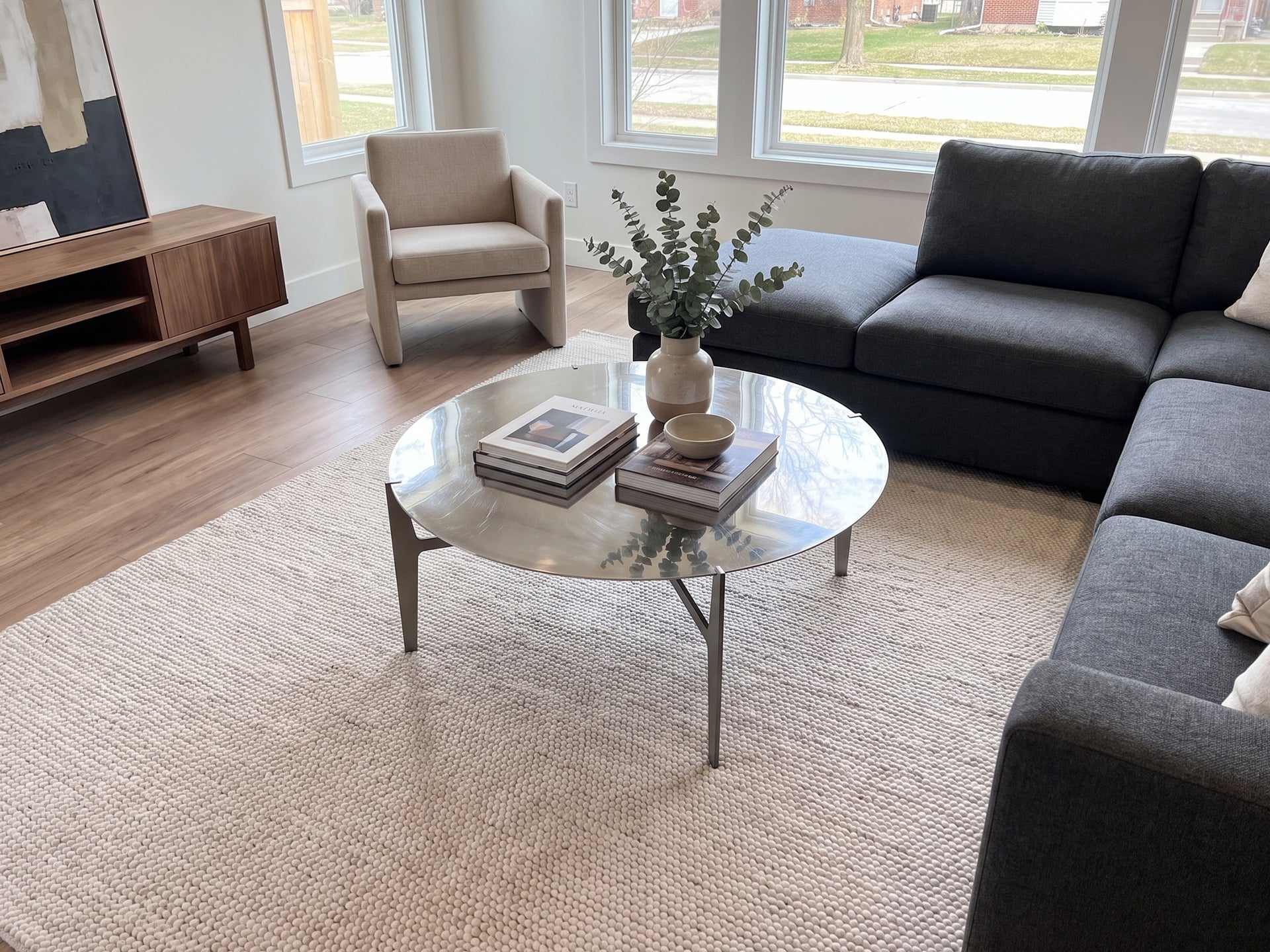 Natuzzi Italia Ido Metal Central Table