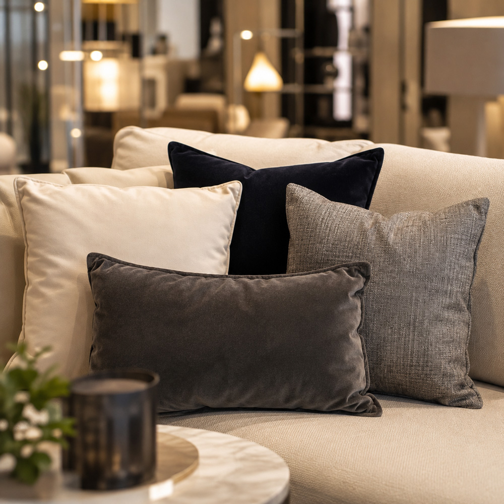 Furnitalia Showroom Sacramento Italian Design Promo Gift Pillows