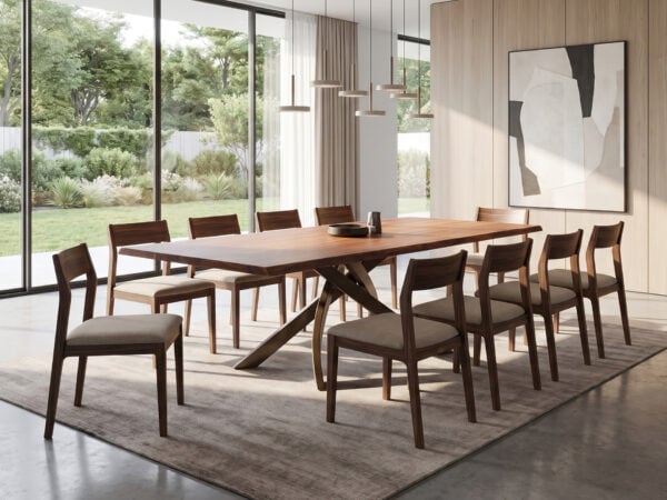 Bontempi Casa Artistico Dining Table Walnut with Sand