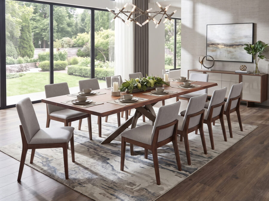 Bontempi Casa Artistico Dining Table Walnut with Sand